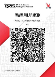 QRIS resmi Aulap Software dari website Aulap asli